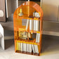 Contemporary Open Back Bookshelf Acrylic Shelf Bookcase with Shelves