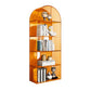 Contemporary Open Back Bookshelf Acrylic Shelf Bookcase with Shelves