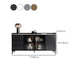 Moderno server da pranzo in legno di vetro con mobile sideboard in legno con 3 cassetti