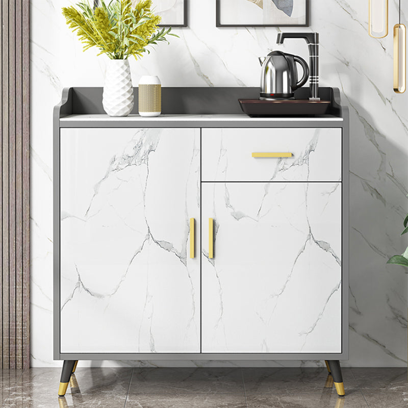 Server da pranzo in pietra di buffet contemporanei con cassetti per soggiorno