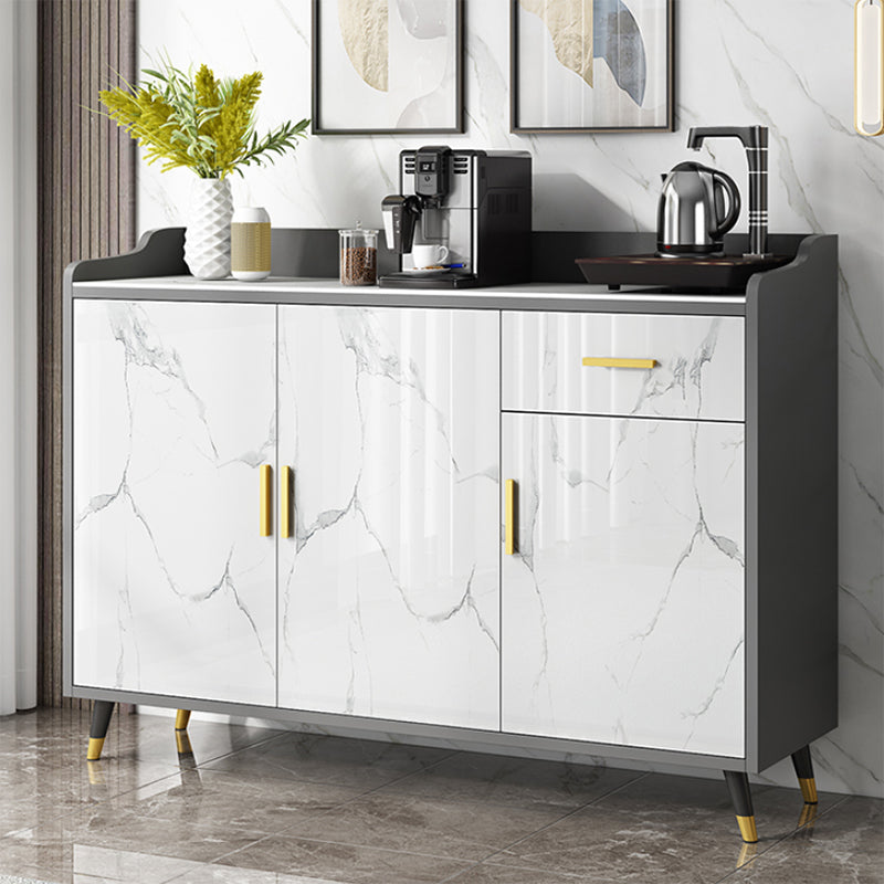 Server da pranzo in pietra di buffet contemporanei con cassetti per soggiorno