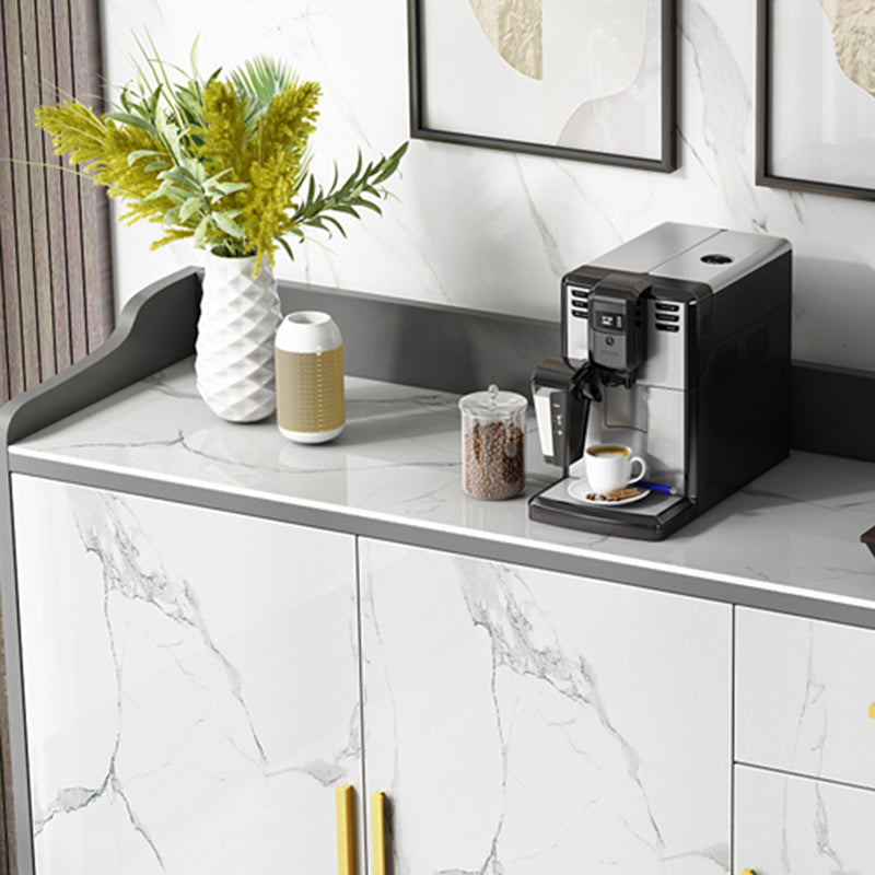 Server da pranzo in pietra di buffet contemporanei con cassetti per soggiorno