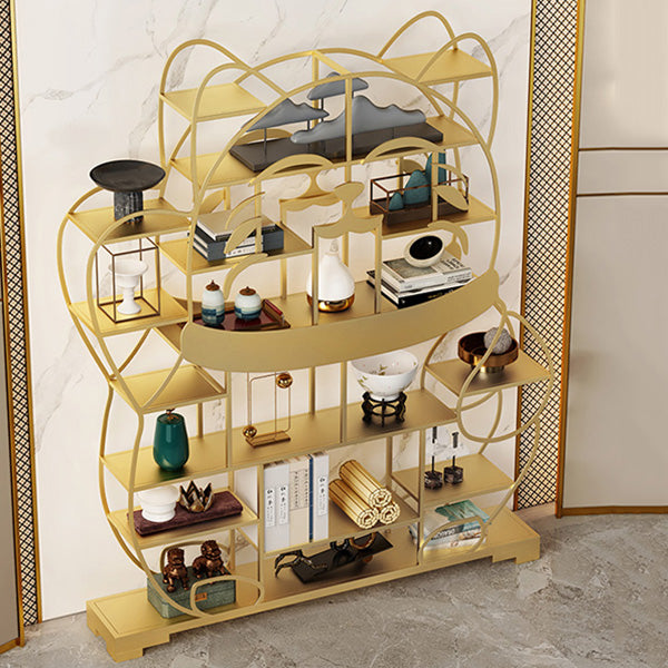 Modern Simple Floor Wine Rack Metal Wine Bottle Holder without Light