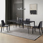 Modern 1/4/5/7 Pieces Furniture Sintered Stone Dining Set in Black