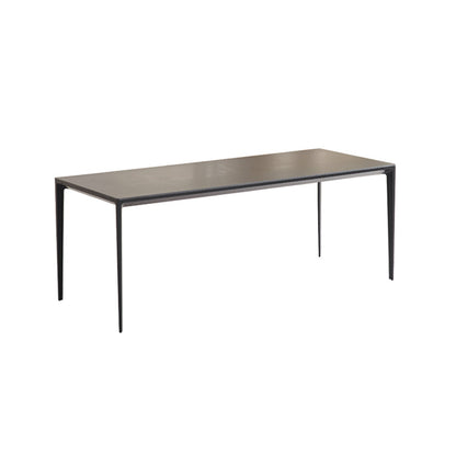 Moderni 1/4/5/7 pezzi mobili da pranzo in pietra sinterizzato in nero