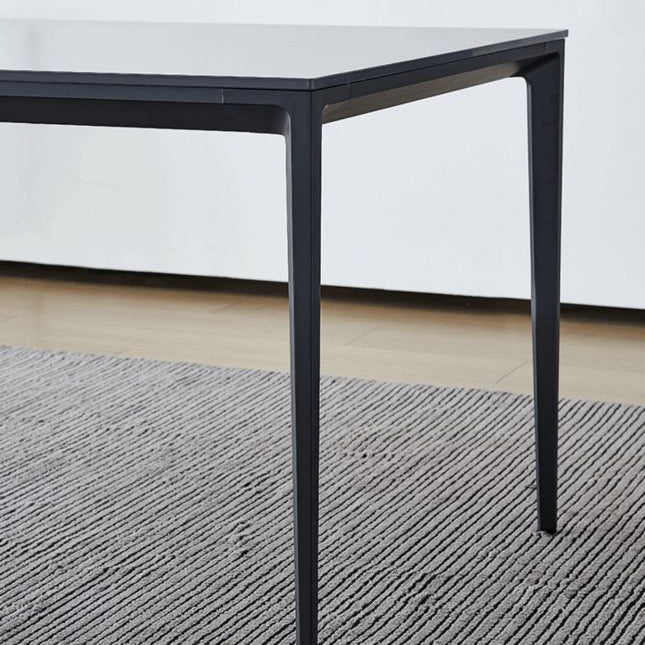 Modern 1/4/5/7 Pieces Furniture Sintered Stone Dining Set in Black