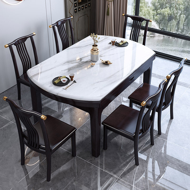 Table de salle à manger à feuilles à feuilles drop