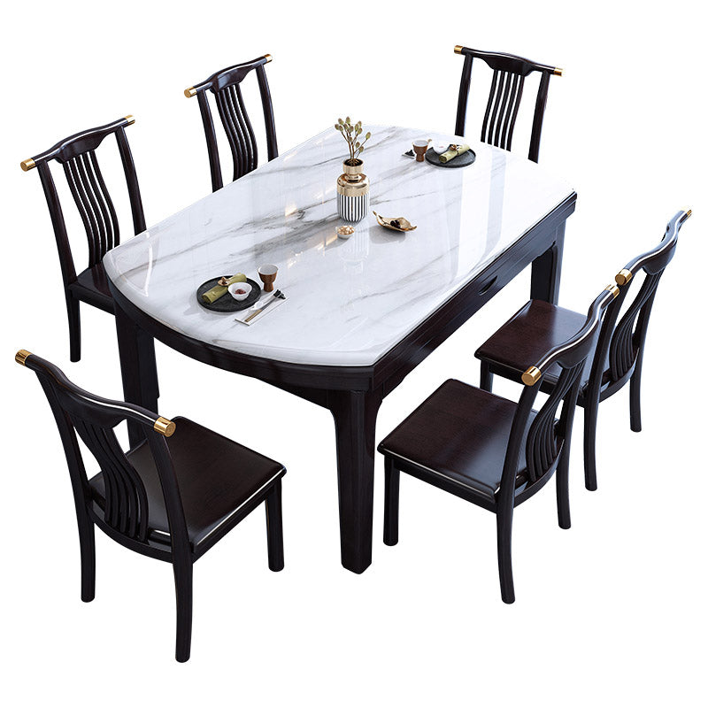 Table de salle à manger à feuilles à feuilles drop