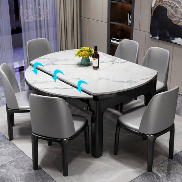 4 Legs Contemporary Dining Room Table Solid Wood Dining Site Table Clearhalo 'Dining Tables & Seating' 'Dining Tables' 'dining_table' 'furn' 'furn_dining_table' 'Furniture' 'Kitchen & Dining Furniture' 7271737