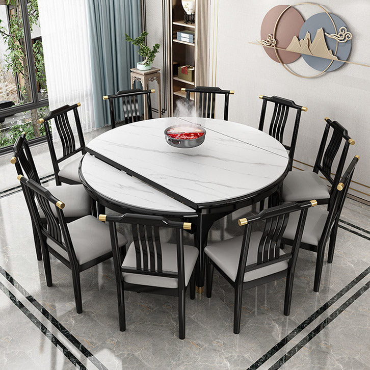 Contemporary Dining Room Table Solid Wood 4 Legs Dining Site Table Clearhalo 'Dining Tables & Seating' 'Dining Tables' 'dining_table' 'furn' 'furn_dining_table' 'Furniture' 'Kitchen & Dining Furniture' 7271743