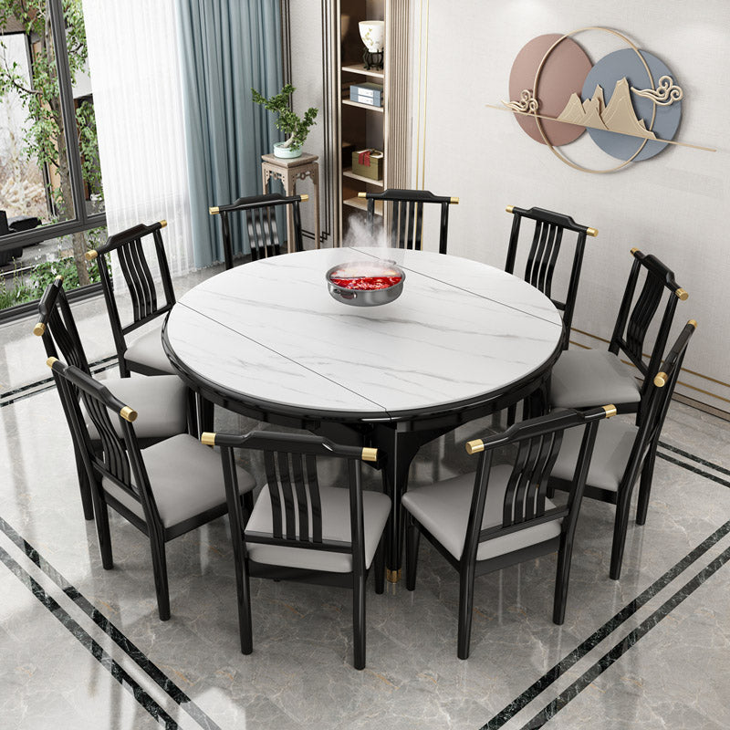 Contemporary Dining Room Table Solid Wood 4 Legs Dining Site Table Clearhalo 'Dining Tables & Seating' 'Dining Tables' 'dining_table' 'furn' 'furn_dining_table' 'Furniture' 'Kitchen & Dining Furniture' 7271745