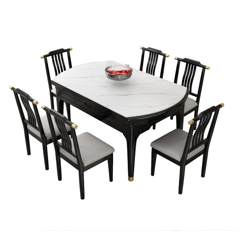 Contemporary Dining Room Table Solid Wood 4 Legs Dining Site Table Clearhalo 'Dining Tables & Seating' 'Dining Tables' 'dining_table' 'furn' 'furn_dining_table' 'Furniture' 'Kitchen & Dining Furniture' 7271748