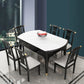 Contemporary Dining Room Table Solid Wood 4 Legs Dining Site Table Clearhalo 'Dining Tables & Seating' 'Dining Tables' 'dining_table' 'furn' 'furn_dining_table' 'Furniture' 'Kitchen & Dining Furniture' 7271753