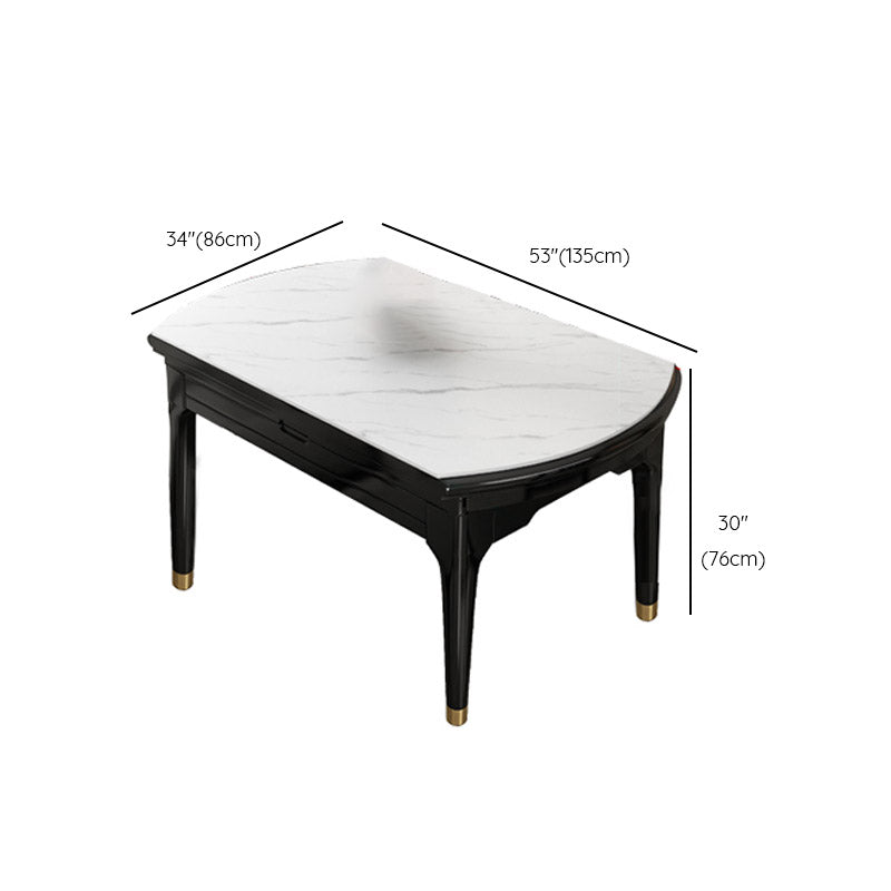 Contemporary Dining Room Table Solid Wood 4 Legs Dining Site Table Clearhalo 'Dining Tables & Seating' 'Dining Tables' 'dining_table' 'furn' 'furn_dining_table' 'Furniture' 'Kitchen & Dining Furniture' 7271755