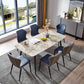 Rectangle Contemporary Dining Table 4 Legs Dining Room Table