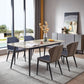 Rectangle Contemporary Dining Table 4 Legs Dining Room Table