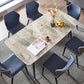 Rectangle Contemporary Dining Table 4 Legs Dining Room Table