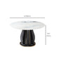 Contemporary Dining Table Stone and Solid Wood Dinette Table Clearhalo 'Dining Tables & Seating' 'Dining Tables' 'dining_table' 'furn' 'furn_dining_table' 'Furniture' 'Kitchen & Dining Furniture' 7271818