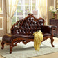 Traditional Brown Birch Accent Chair One Armed Rolled Arms Chaise Brown Right-Arm Chaise Clearhalo 'Chairs & Seating' 'Chaise Lounge' 'chaise_lounge' 'furn' 'furn_chaise_lounge' 'Furniture' 'Living Room Furniture' 7271999