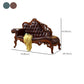 Traditional Brown Birch Accent Chair One Armed Rolled Arms Chaise Clearhalo 'Chairs & Seating' 'Chaise Lounge' 'chaise_lounge' 'furn' 'furn_chaise_lounge' 'Furniture' 'Living Room Furniture' 7272007
