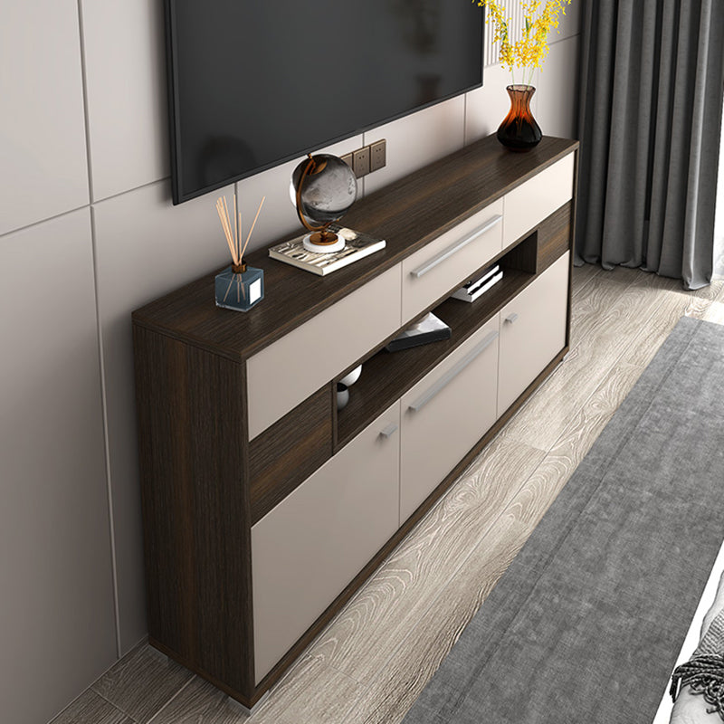 Moderna console TV multimediale Console porta TV in legno con 6 cassetti