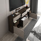 Moderna console TV multimediale Console porta TV in legno con 6 cassetti