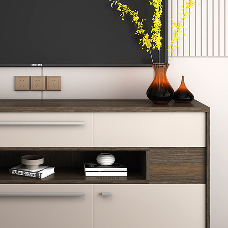 Moderna console TV multimediale Console porta TV in legno con 6 cassetti