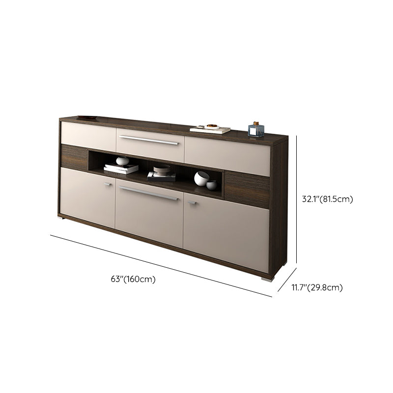 Moderna console TV multimediale Console porta TV in legno con 6 cassetti