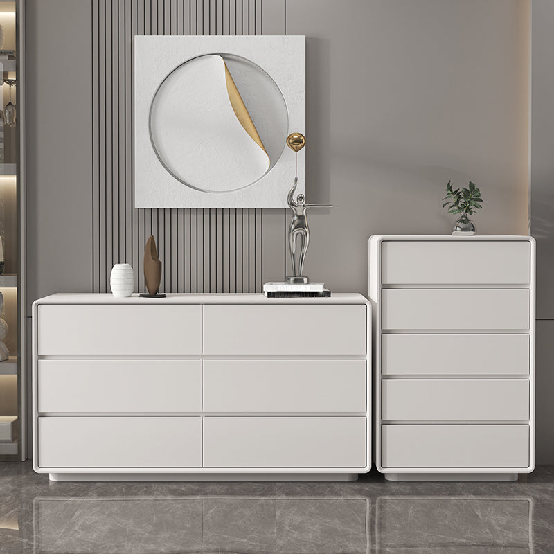 Tocador de cofre de almacenamiento contemporáneo con cajones