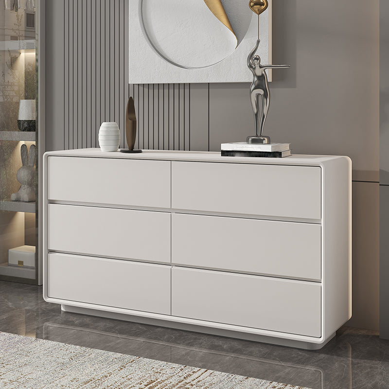 Tocador de cofre de almacenamiento contemporáneo con cajones