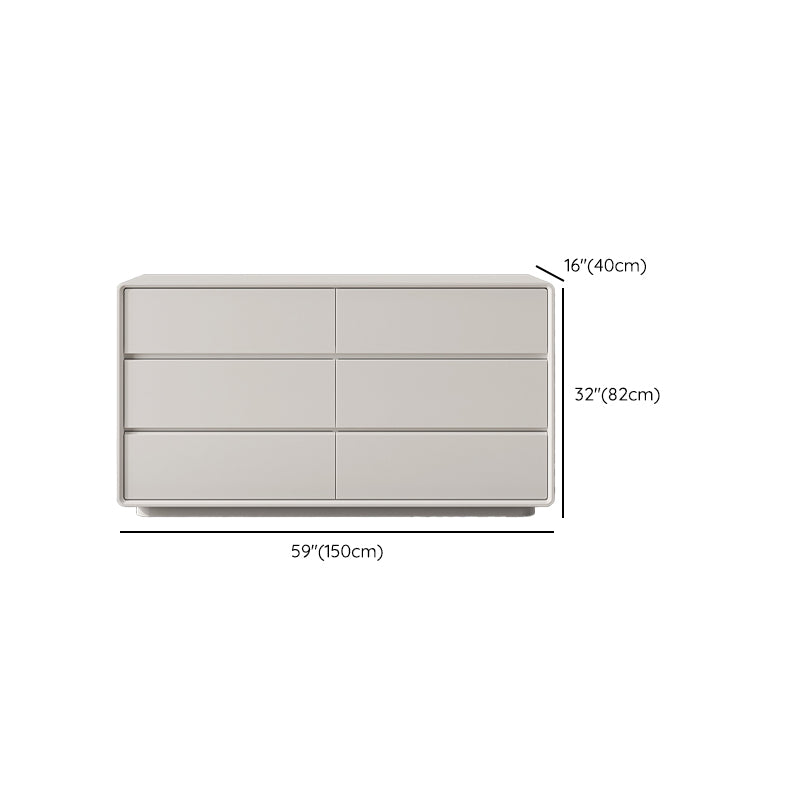 Tocador de cofre de almacenamiento contemporáneo con cajones
