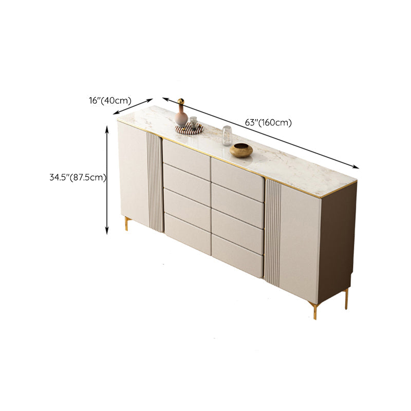 Classic Glam Storage Chest Dresser Stone Dresser with Drawers Clearhalo 'Bedroom Furniture' 'Dressers & Chests' 'dressers_chests' 'furn' 'furn_dressers_chests' 'Furniture' 7272181