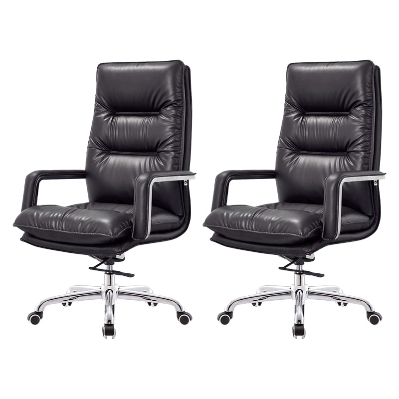 Chaise de bureau à toboggan moderne Armoines rembourrées sans chaise de bureau en cuir pénible