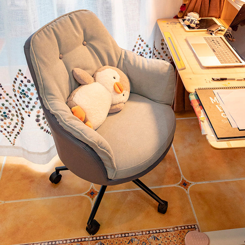 Chaise de bureau moderne sans bras sans chaise ergonomique pénible avec roues