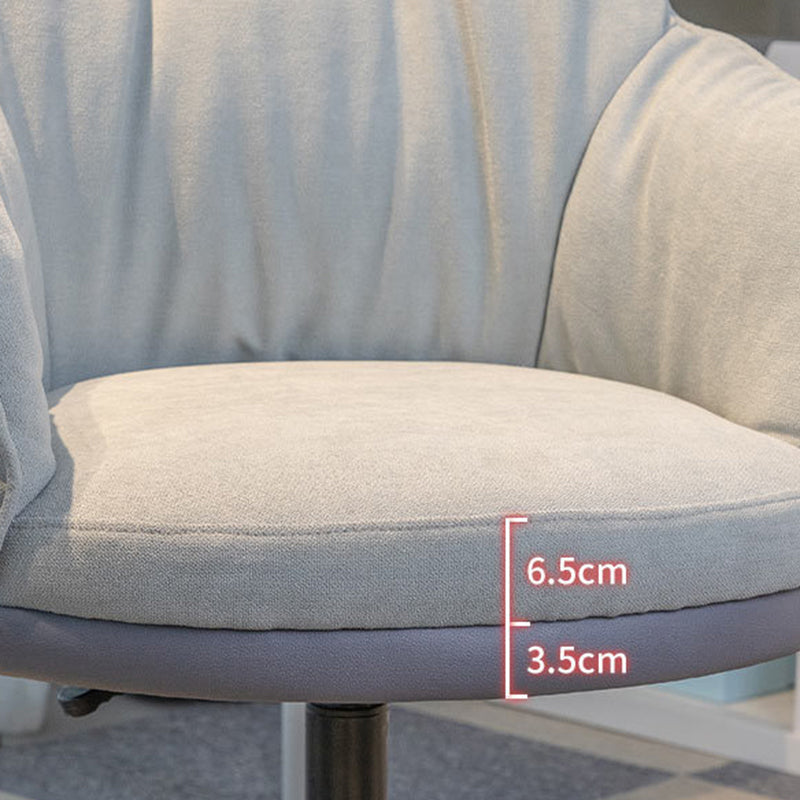 Chaise de bureau moderne sans bras sans chaise ergonomique pénible avec roues