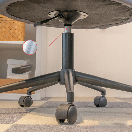 Silla de oficina sin brazos modernos sin silla ergonómica angustiosa con ruedas