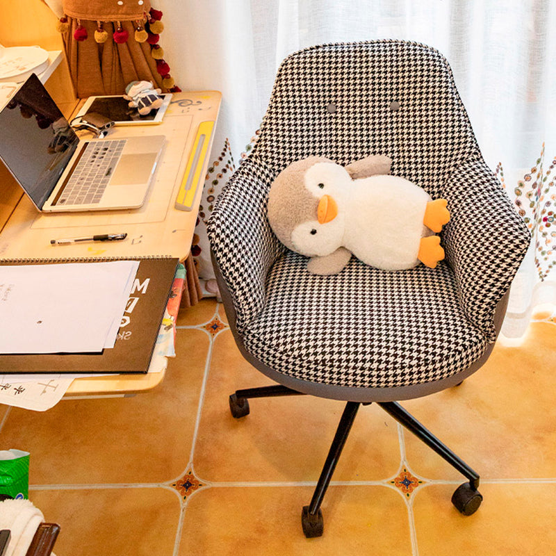 Chaise de bureau moderne sans bras sans chaise ergonomique pénible avec roues