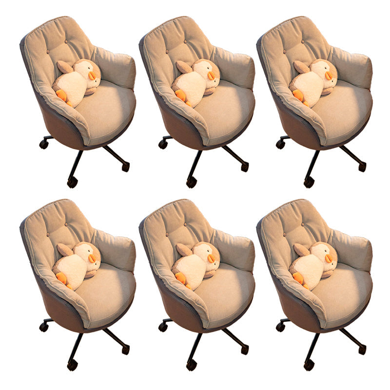 Chaise de bureau moderne sans bras sans chaise ergonomique pénible avec roues