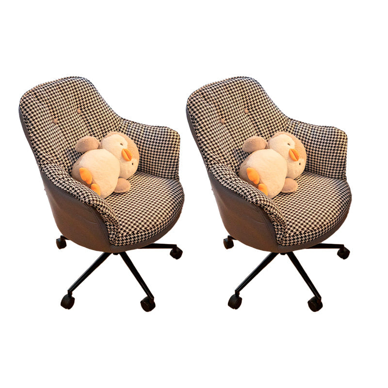 Chaise de bureau moderne sans bras sans chaise ergonomique pénible avec roues