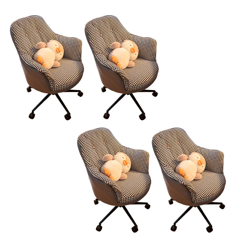 Chaise de bureau moderne sans bras sans chaise ergonomique pénible avec roues