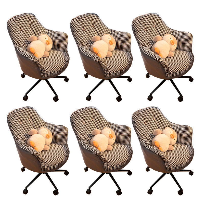 Chaise de bureau moderne sans bras sans chaise ergonomique pénible avec roues