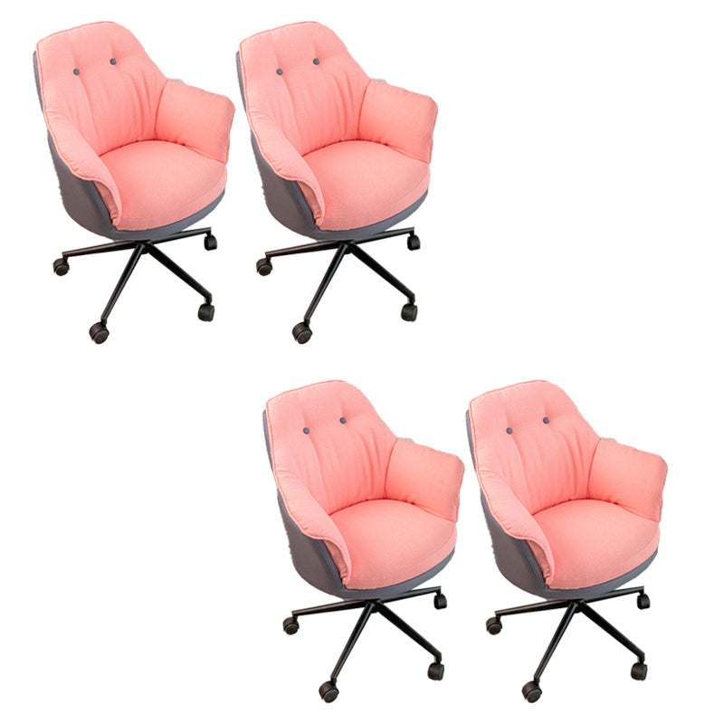 Chaise de bureau moderne sans bras sans chaise ergonomique pénible avec roues