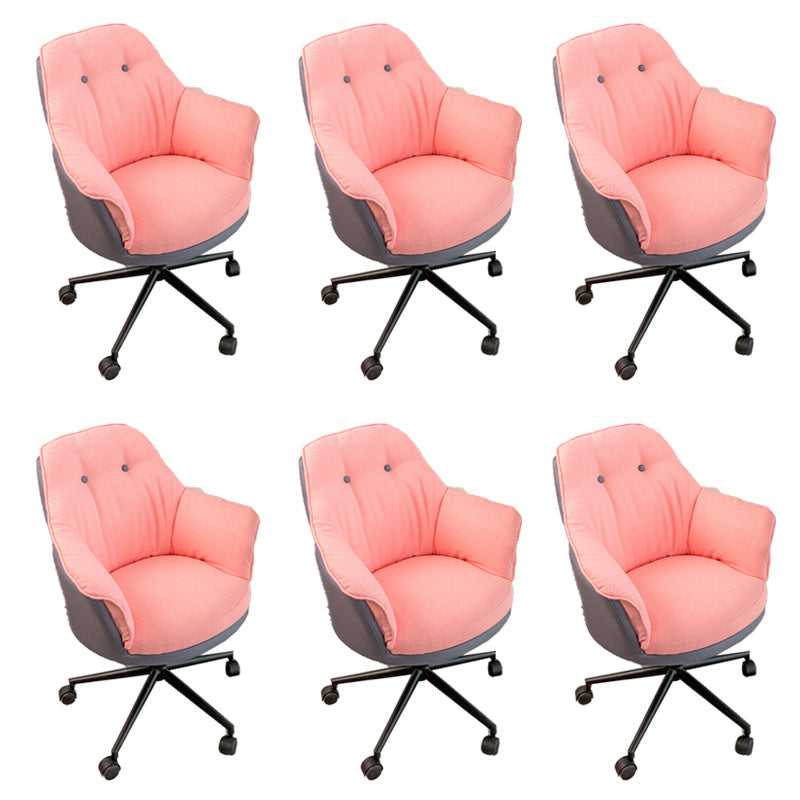 Chaise de bureau moderne sans bras sans chaise ergonomique pénible avec roues