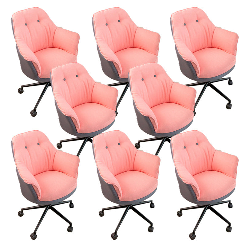 Chaise de bureau moderne sans bras sans chaise ergonomique pénible avec roues