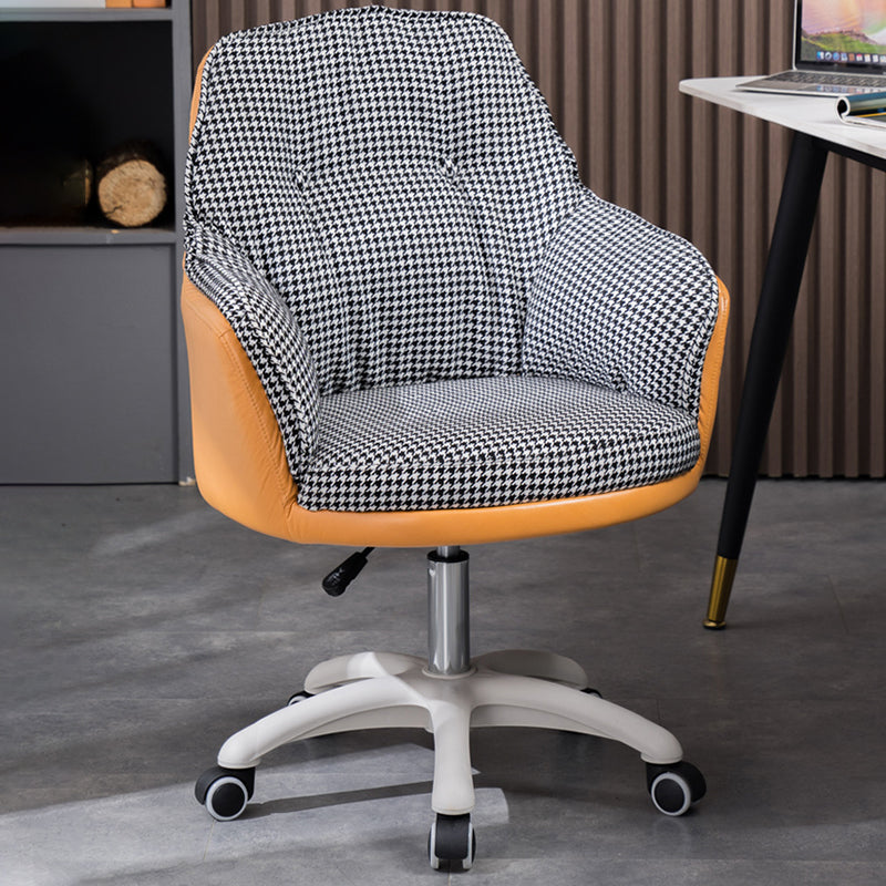 Chaise de bureau moderne sans bras sans chaise ergonomique pénible avec roues