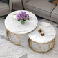 Slate White Coffee Table Frame 2 Piece Nesting Tables for Living Room Clearhalo 'Coffee & Accent Tables' 'Coffee Tables' 'coffee_tables' 'furn' 'furn_coffee_tables' 'Furniture' 'Living Room Furniture' 7272738