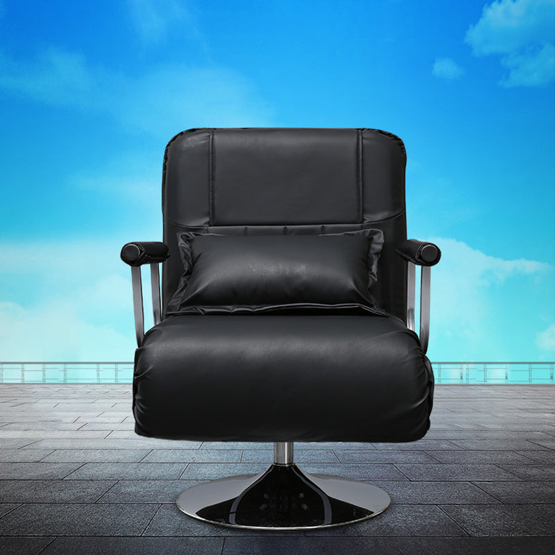 Sedia reclinabile in metallo a colore solido reclinabile