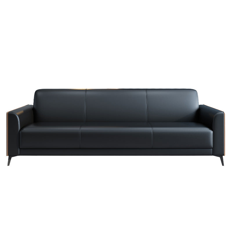 29" Wide Contemporary Sofa Black Stationary Seating for Living Room 3-Seater Sofa 75"L x 30"W x 31"H Clearhalo 'furn' 'furn_sofas' 'Furniture' 'Living Room Furniture' 'Sofa' 'sofas' 7272933