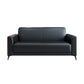 29" Wide Contemporary Sofa Black Stationary Seating for Living Room