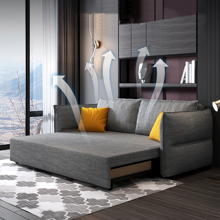 Scandinavo futon dormiente divano cuscino da cuscino e materasso con archiviazione